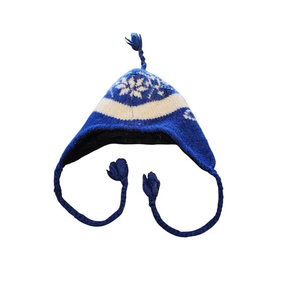 Colorado Flag Crochet Beanie 100% Wool Outer, Rising International Size S - Picture 3 of 3